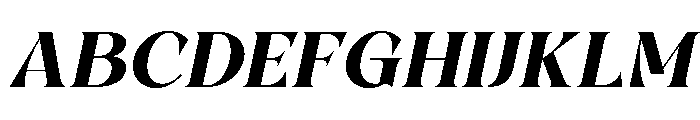 Kozifa Italic Font UPPERCASE