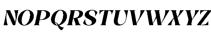 Kozifa Italic Font UPPERCASE