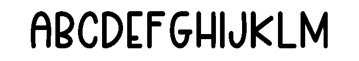 Kozy Hand Regular Font UPPERCASE