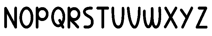 Kozy Hand Regular Font UPPERCASE