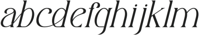 Koaliba Italic otf (400) Font LOWERCASE