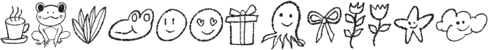 Kodok Zuma Dingbat otf (400) Font LOWERCASE