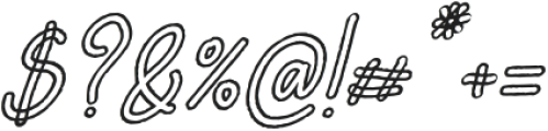Kodok Zuma Italic otf (400) Font OTHER CHARS