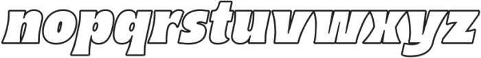 Kogah Italic Outline otf (400) Font LOWERCASE