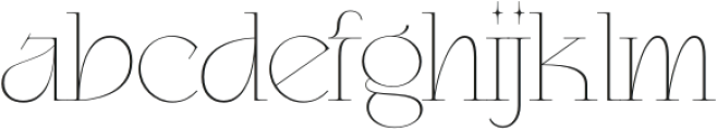 Kogare Hair otf (400) Font LOWERCASE