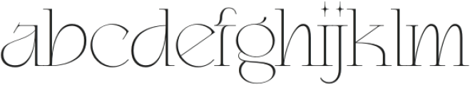 Kogare Thin otf (100) Font LOWERCASE