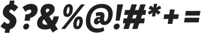 Kolage Extra Bold Italic otf (700) Font OTHER CHARS