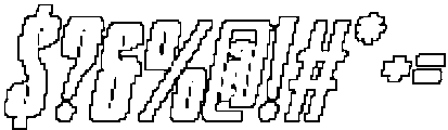 Kolinka Pixel Outline otf (400) Font OTHER CHARS