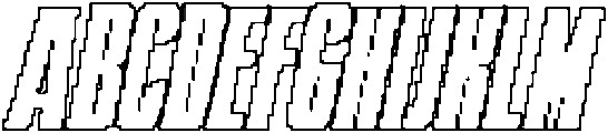 Kolinka Pixel Outline otf (400) Font UPPERCASE
