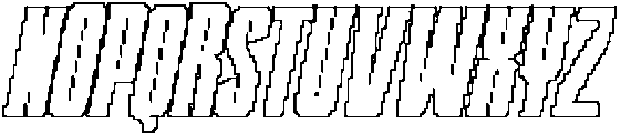 Kolinka Pixel Outline otf (400) Font UPPERCASE