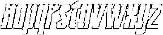 Kolinka Pixel Outline otf (400) Font LOWERCASE