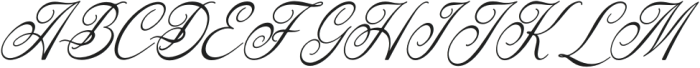 Kollegaly Rosalina Italic otf (400) Font UPPERCASE