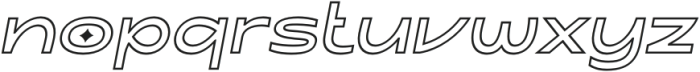 Komika Sans BoldOutline Italic otf (700) Font LOWERCASE