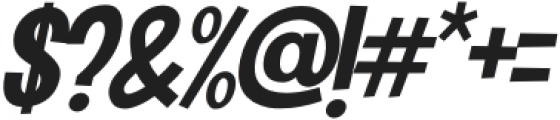 Komix Eighties Italic otf (400) Font OTHER CHARS