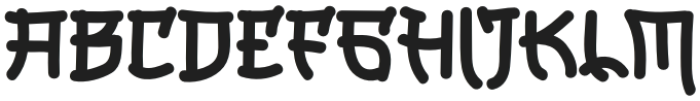 Komushi Regular otf (400) Font UPPERCASE