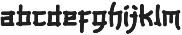 Komushi Regular otf (400) Font LOWERCASE