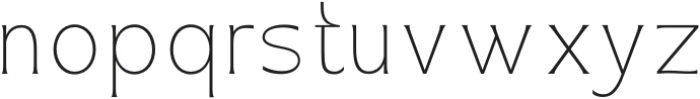 Konde Thin Condensed otf (100) Font LOWERCASE