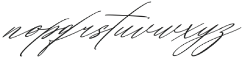 KonestacalligraphyfontItalic- otf (400) Font LOWERCASE
