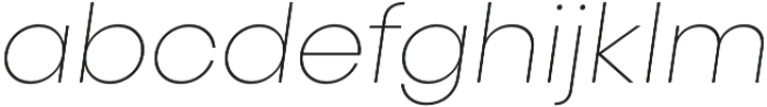 Konnect Thin Italic otf (100) Font LOWERCASE