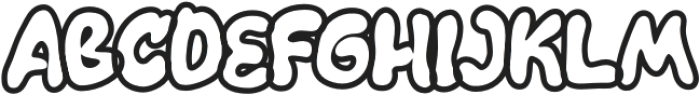 Kookie Kraze Outline otf (400) Font UPPERCASE