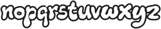 Kookie Kraze Outline otf (400) Font LOWERCASE