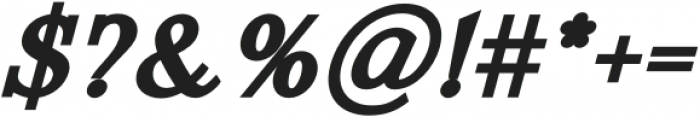 Koolvexa Extra Bold Italic otf (700) Font OTHER CHARS