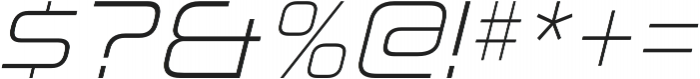 Korataki ExtraLight Italic otf (200) Font OTHER CHARS
