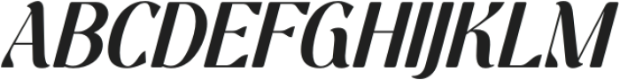 Korbiya Italic otf (400) Font UPPERCASE