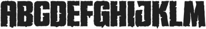 Korga Rough otf (400) Font UPPERCASE