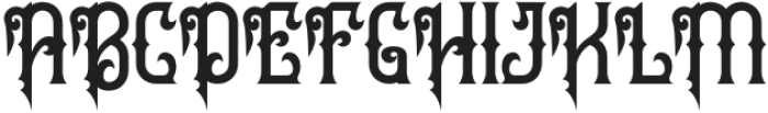 Koriec-Regular otf (400) Font UPPERCASE