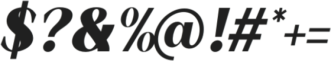 Korners Black Italic otf (900) Font OTHER CHARS