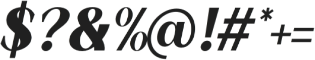 Korners Extra Bold Italic otf (700) Font OTHER CHARS