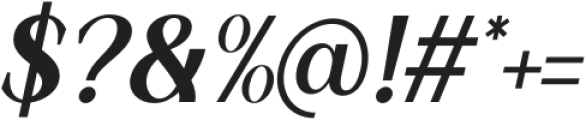 Korners Semi Bold Italic otf (600) Font OTHER CHARS