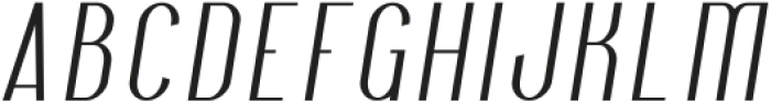 Korria Italic ttf (400) Font UPPERCASE