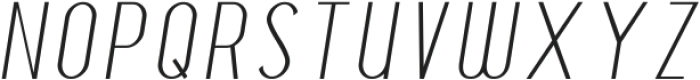 Korria Light Italic ttf (300) Font UPPERCASE