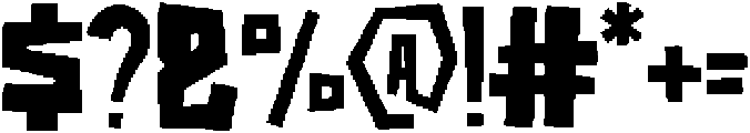 KorvichSlam otf (400) Font OTHER CHARS