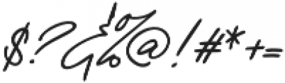Kosakatta-Signature otf (400) Font OTHER CHARS