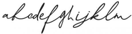 Kosakatta-Signature otf (400) Font LOWERCASE