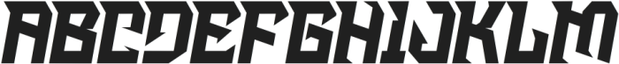 Kosmic Webros Regular otf (400) Font UPPERCASE