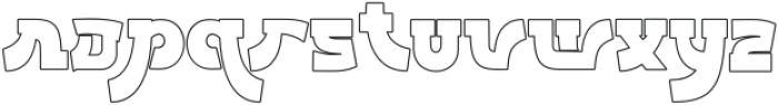 Kotaru Outline otf (400) Font LOWERCASE