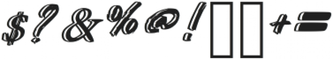 Kotoba dua Dauble Tail Italic otf (400) Font OTHER CHARS
