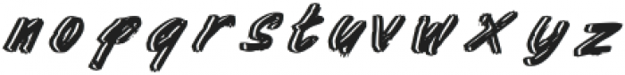 Kotoba dua Dauble Tail Italic otf (400) Font LOWERCASE