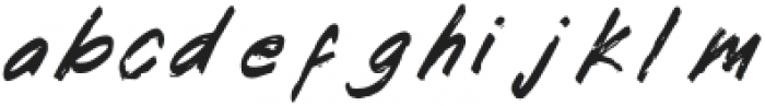 Kotoba dua Italic otf (400) Font LOWERCASE