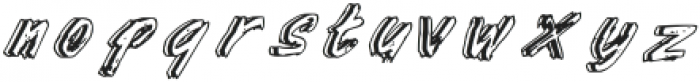 Kotoba dua Tuxedo Italic otf (400) Font LOWERCASE