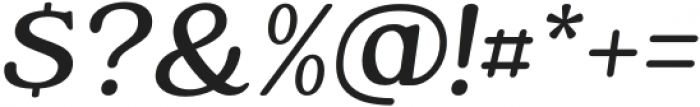 Kovanov Medium Italic otf (500) Font OTHER CHARS