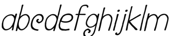 Konzerthaus Italic Font LOWERCASE