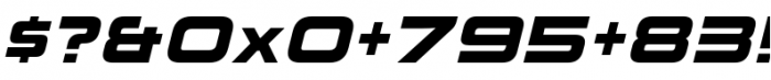 Korataki Bold Italic Font OTHER CHARS