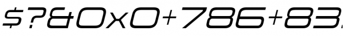 Korataki Light Italic Font OTHER CHARS