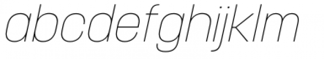 Korolev Italic Pro Thin Italic Font LOWERCASE