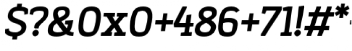 Korpo Serif 4 Bold Italic Font OTHER CHARS